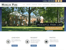 Tablet Screenshot of morganparkapts.com